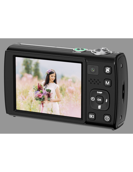 ASAKY PHOTO DIGITAL CAMERA SHUTTLE TOUCH S100 48MP 2,8" IPS TFT 5K BLACK OPTICAL ZOOM 5X DOPPIA OTTICA